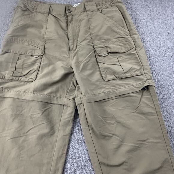 LL Bean Pants Adult Size Large Brown Tan Active Outdoor Casual Men's - Picture 4 of 15